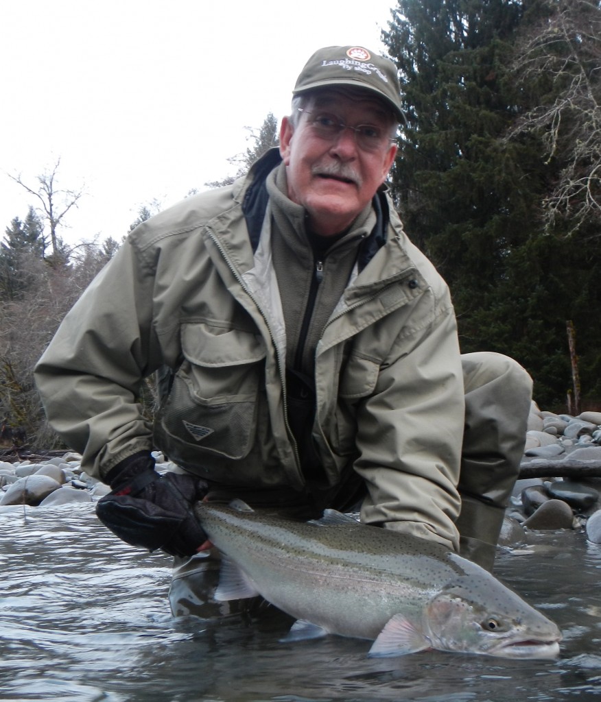 Another shot of Terry and a steelhead