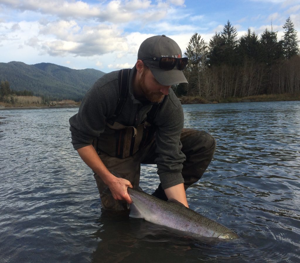 Coho with patches of blue sky, not too bad